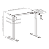 Verstellbarer manueller Schreibtisch Moris 110BR 120x60 cm