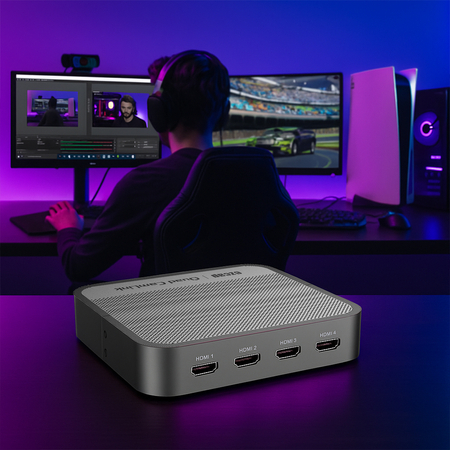 Grabber wideo audio 4xHDMI 4K30 TB3 DP EZCAP362