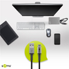USB-C - USB-A 2.0 Kabel Goobay TEXTIL 1m