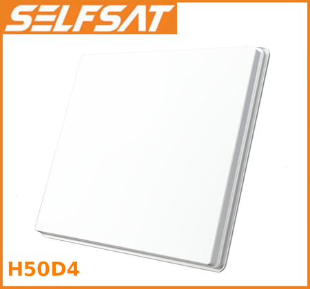 SelfSat H50D4 Flachantenne mit lnb quad als 80cm