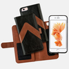 Portfel + etui na telefon MOC Velcro m-Leather Wallet na iPhone 6/7/8 Black