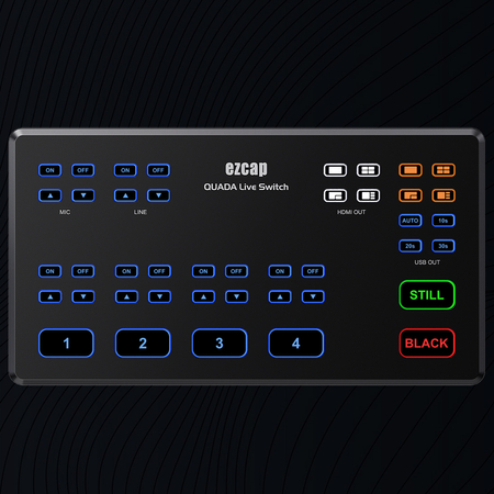 Mikser wideo audio 4xHDMI 1080p60 EZCAP328