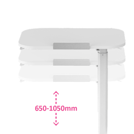 Stolik regulowany 90° Buddy 18 Ciemne drewno Outlet C+