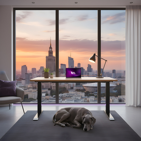 Stelaż elektryczny biurkowy Spacetronik SPE-233B - zdjęcie 2