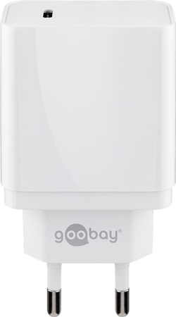 Ładowarka sieciowa USB-C Power Delivery 18W Goobay biała