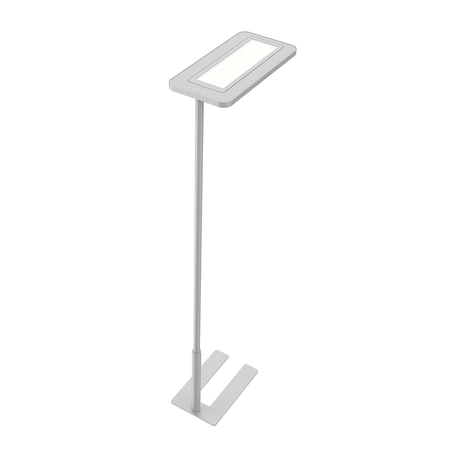 Lampa podłogowa biurowa LED GLOW D20 80W Srebrna
