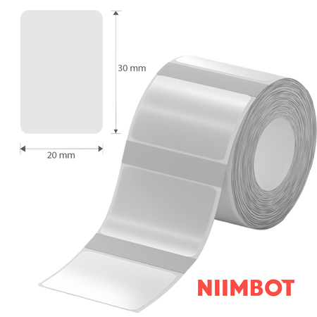 Etykiety seria B Niimbot 30x20mm 315szt przezroczyste - zdjęcie 2