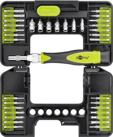 Schraubendreher + Bits/Einsätze KIT 37-teilig. Goobay
