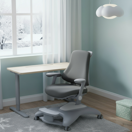 Fotel ergonomiczny dziecięcy Spacetronik SPC-XD13 Szare