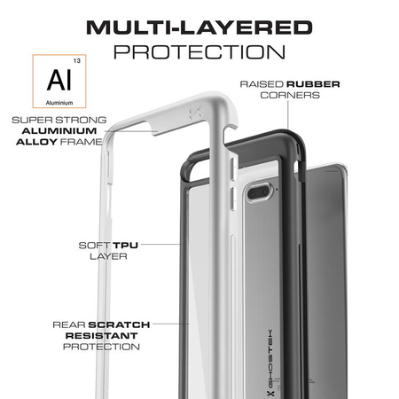 Etui Atomic Slim Apple iPhone 7 8 Plus srebrny