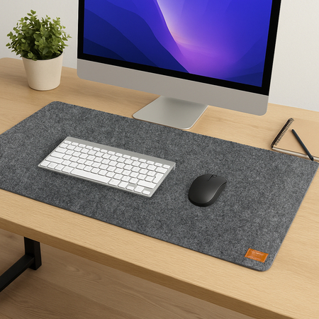 Mata filcowa pod myszkę szara 120x60cm SPB061 - zdjęcie 2