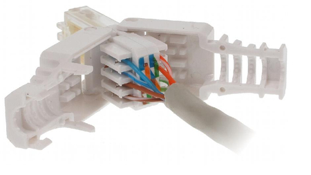 RJ45 8P8C CAT5e selbstverriegelnder Netzwerkstecker Goobay - zdjęcie 2