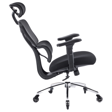 Regulowany Fotel biurowy obrotowy 4D NERO Czarny