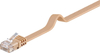 LAN Patchcord CAT 6 U/UTP FLAT braun 1m