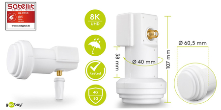 LNB Einzelne Goobay 01dB