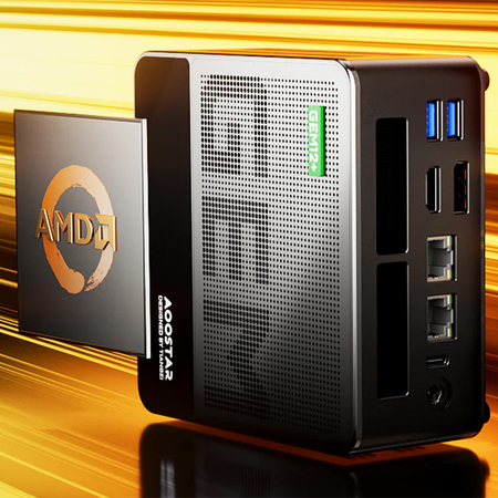 Aoostar Gem 12+ miniPC Ryzen 7 PRO 8845HS 32GB 1TB - zdjęcie 2