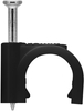 Flop Kabelhalter rund schwarz Goobay 100x 5mm