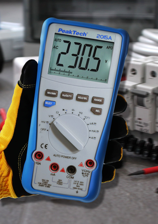 Digital-Multimeter mit Bargraph 10A PeakTech 2015A