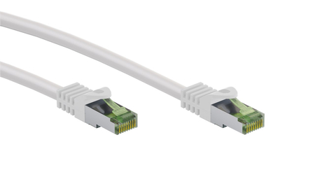 Kabel LAN Patchcord CAT 8.1 S/FTP cert. GHMT MIEDŹ biały 3m