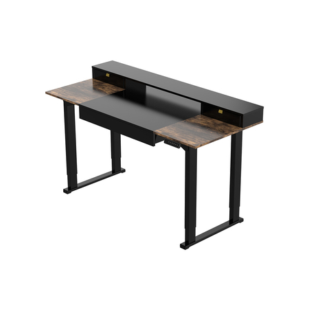 Zestaw ergonomiczny biurko elektryczne SPE F121 krzesło Spiro lampa Glow D8