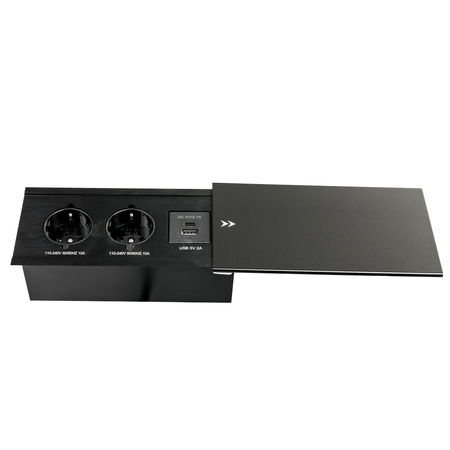 Gniazdo meblowe rozsuwane Spacetronik SPS-S24CB V2 COMPACT