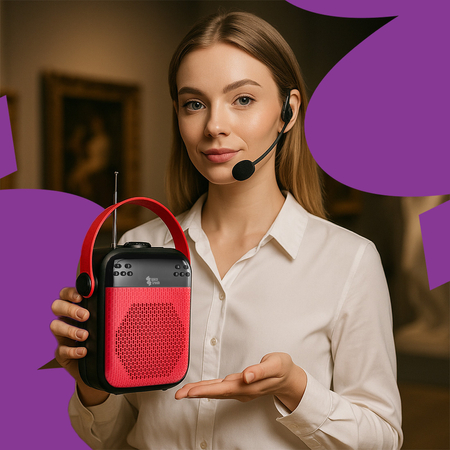 Bezprzewodowy Wzmacniacz Głosu 25W 2in1 SP-VA25B Outlet B