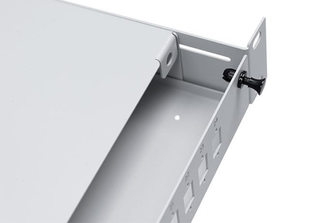 Przełącznica światłowodowa 19" 1U 12xSC Duplex Szara stała