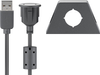 Kabel przedłużacz USB 2.0 z uchwytem montażowym Goobay 2m