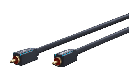 CLICKTRONIC Audiokabel 1xRCA - 1xRCA Koaxial 1m - zdjęcie 2