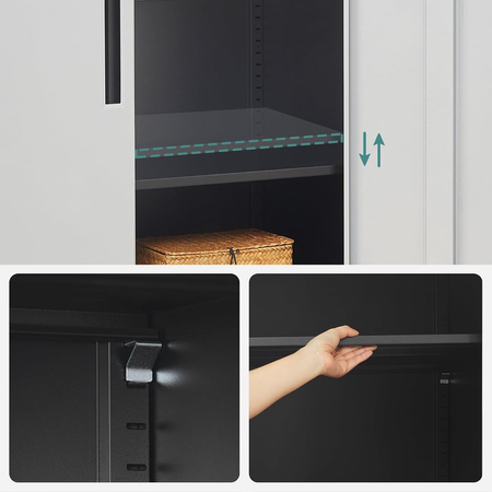 Szafka metalowa z zamkiem Spacetronik SPC-160BS