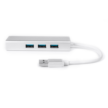 Multiport USB auf 3 USB + RJ45 SPU-M06 silber