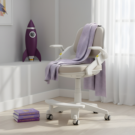 Fotel obrotowy dziecięcy Spacetronik SPC-XD10C Szare - zdjęcie 2