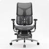 Ergonomiczny fotel biurowy Spacetronik SPRINGLE 66, czarny, rozkładany