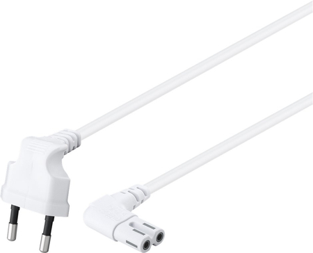 C7 Goobay achteckiges Stromkabel 2x90 weiß 2m - zdjęcie 2