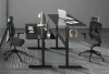 OUTLET Biurko pneumatyczne z regulacją wysokości Spacetronik Moris 140×68