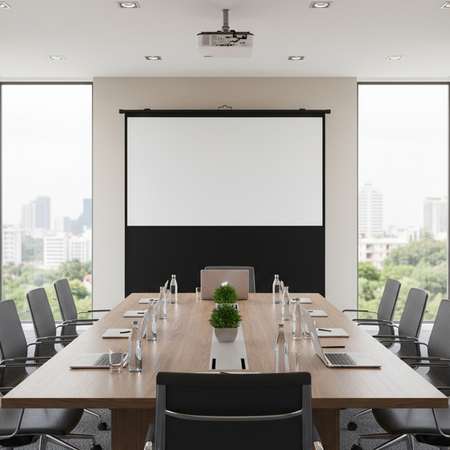 Ekran Projekcyjny Podłogowy Rozwijany 100" 4k 16:9 Outlet A+