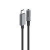 Adapter USB-C auf Klinke 3,5mm mit DAC grau