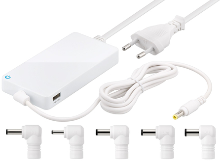 Zasilacz do laptopa 70W 3,6A z portem USB +5DC