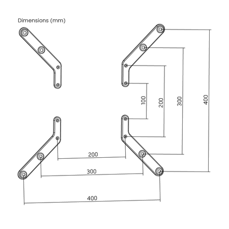 200x200 VESA Extension Plate