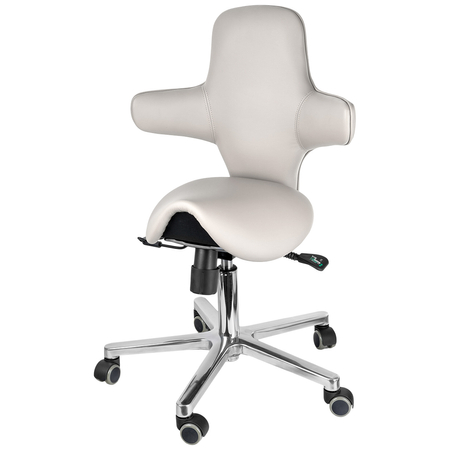 Ergonomiczny hoker regulowany SELLA 4 biały Outlet B-