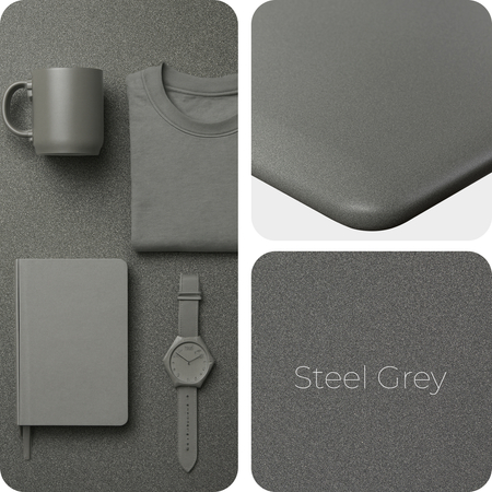 Blat MDF malowany proszkowo 120x60x2.5 Steel Grey