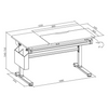 Biurko regulowane Spacetronik SPE-X108WG 120x60