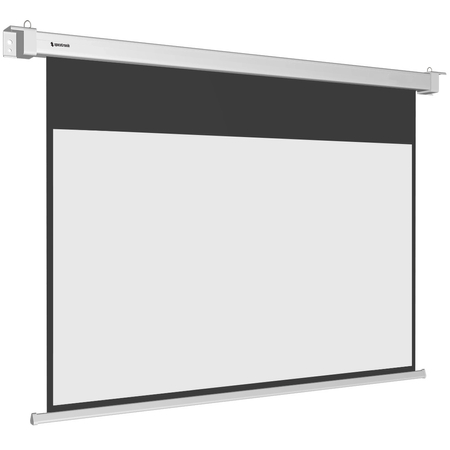 Ekran do Projektora Sufitowy Ścienny Elektryczny Napinany 120" cali z Pilotem Rozwijany