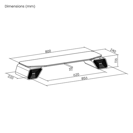 Podstawka Audio głośniki pod monitor SPP142 z RGB OUTLET