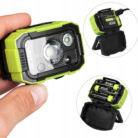 Latarka czołowa 500lm VAYOX VA0415 Dual-Hammer LED