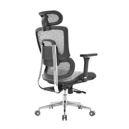 Regulowany Fotel do biurka obrotowy 4D MIRA Szary Outlet B-