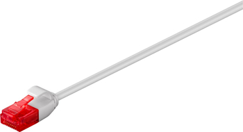 LAN Patchcord kabel CAT 6 U/UTP Slim šedý 0.15m