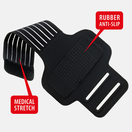 Zestaw Opaska na ramię Armband + etui Slip-In Bag L-XL Limonkowy