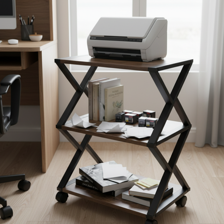 Podstawka pod drukarkę Stojak na biurko Spacetronik SPC114BR - zdjęcie 2