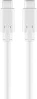 Kabel USB-C - USB-C 3.1 goobay, biały 1m